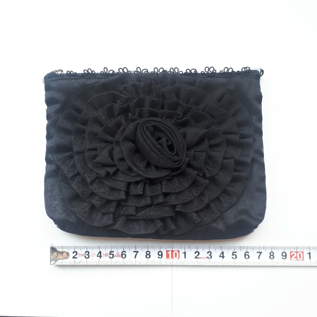 COMME CA ISM(コムサイズム)の【Keiさま専用】コムサ キッズブーツ 黒13cm + 花模様ポーチ キッズ/ベビー/マタニティのベビー靴/シューズ(~14cm)(ブーツ)の商品写真