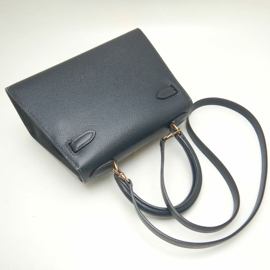 Hermes(エルメス)のHERMES エルメス ミニケリー20 ハンドバッグ ヴォーエプソン ブルーニュイ(推定)/251021【中古】 レディースのバッグ(ハンドバッグ)の商品写真