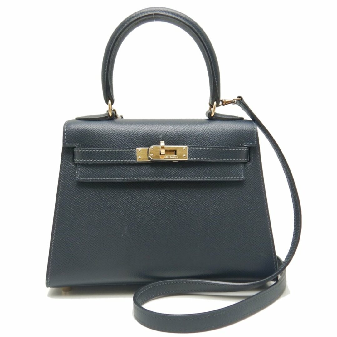 Hermes(エルメス)のHERMES エルメス ミニケリー20 ハンドバッグ ヴォーエプソン ブルーニュイ(推定)/251021【中古】 レディースのバッグ(ハンドバッグ)の商品写真