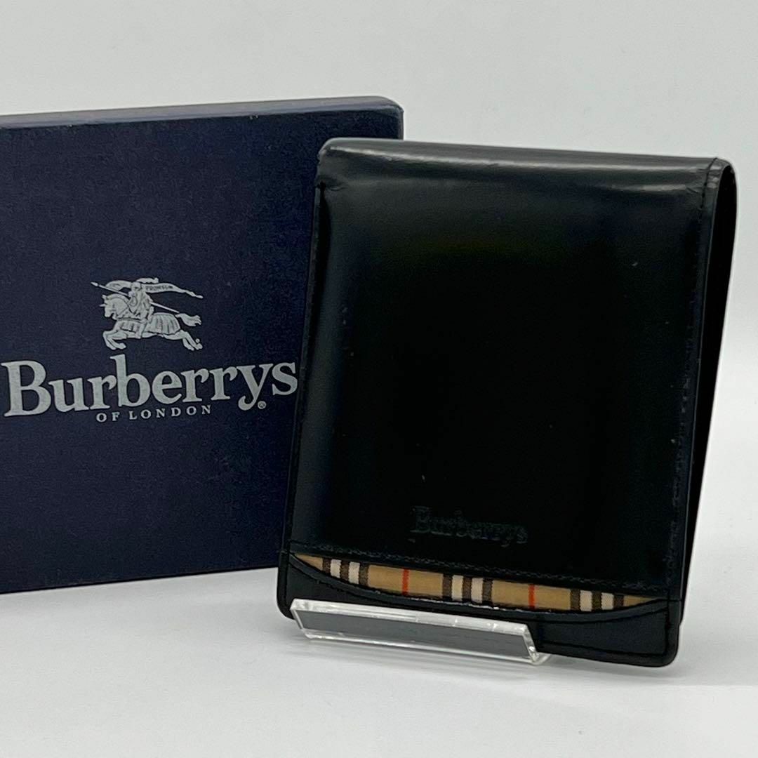 ✨️美品✨️BURBERRY 二つ折り財布 折り財布 ノバチェック メンズ-