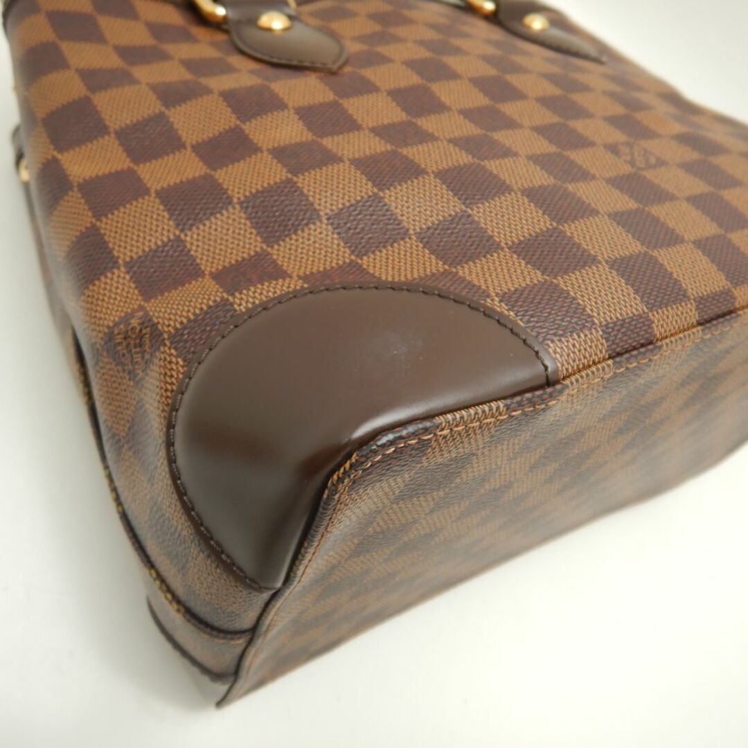 LOUIS VUITTON ルイヴィトン ダミエ ハムステッドPM N51205 トートバッグ ブラウン/251043金具シリアル