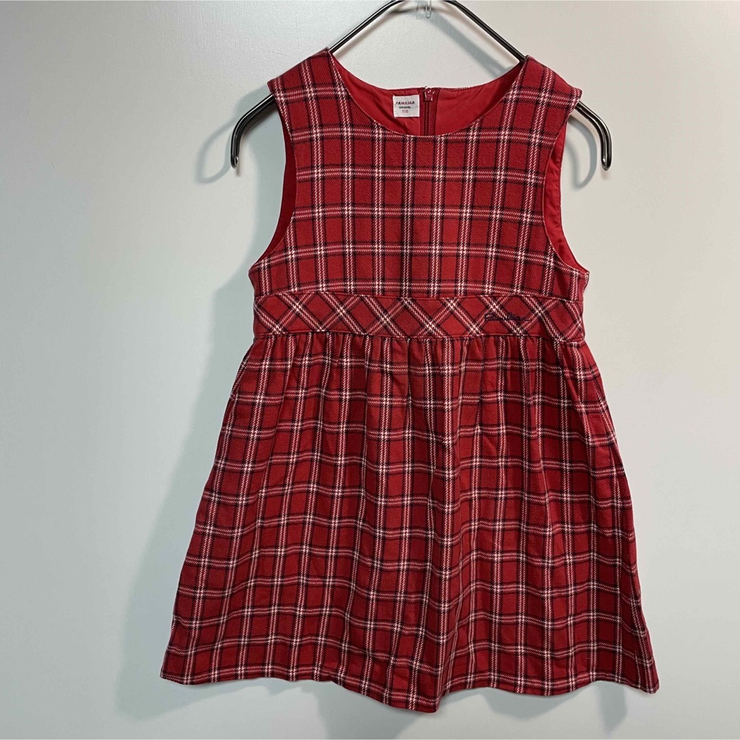 キッズ服女の子用(90cm~)FAMILIAR ORIGINAL 女の子　ジャンパースカート　ワンピース