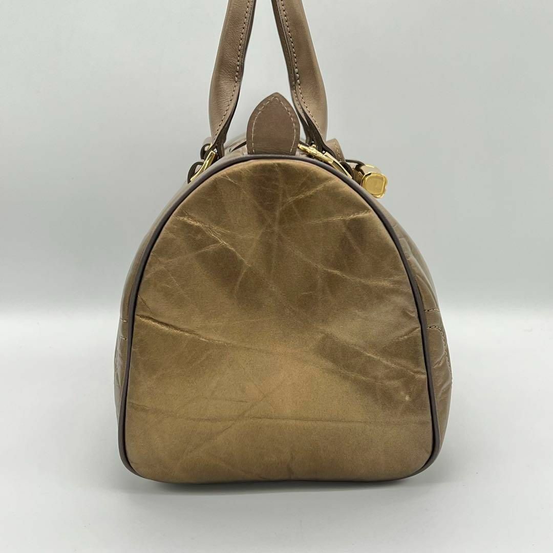 ✨️美品✨️LONGCHAMP ミニボストンバッグ ロゾ ハンドバッグ ゴールド 2