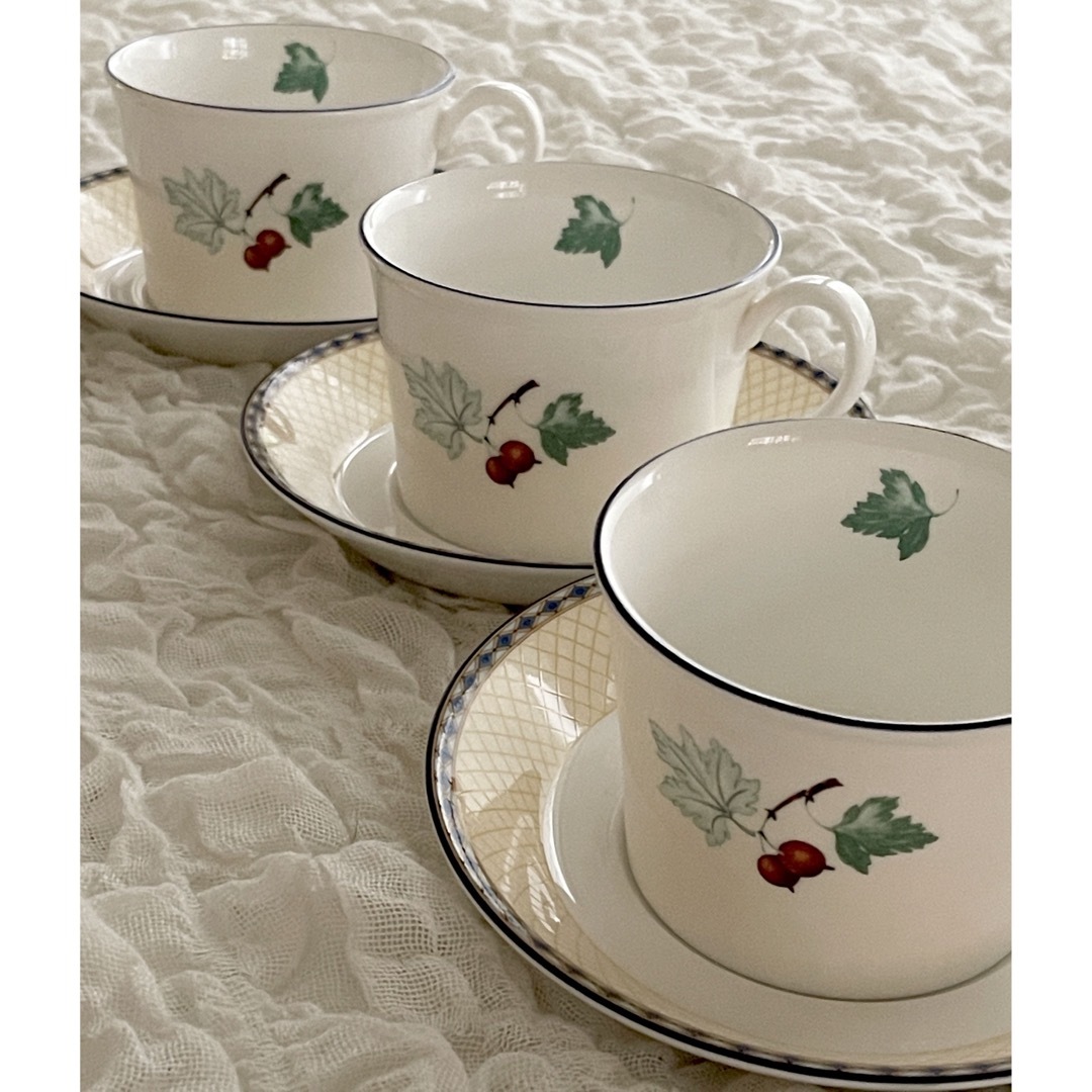 ウェッジウッド WEDGWOODフルーツ シンフォニー カップ&ソーサー3客