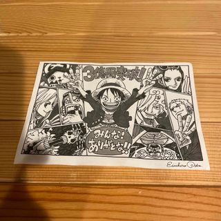 ワンピース(ONE PIECE)のワンピース　尾田栄一郎書き下ろしイラスト　ミニ複製原画(イラスト集/原画集)