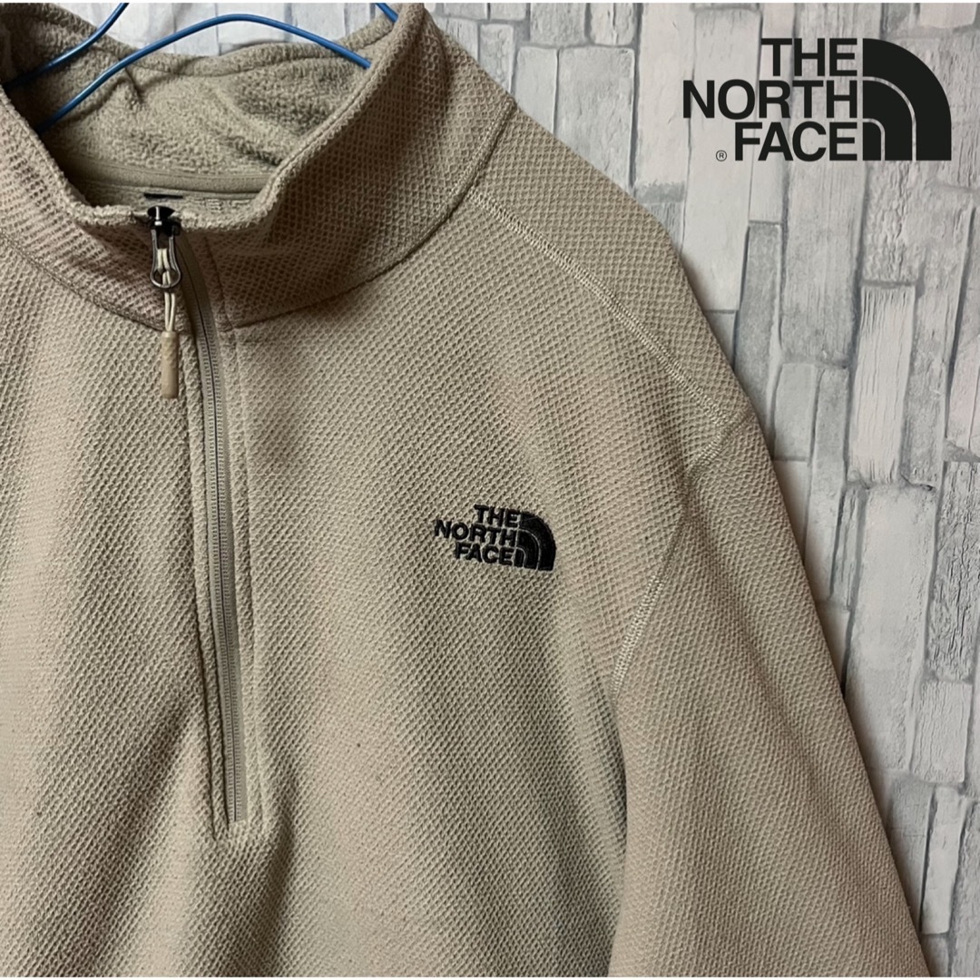 THE NORTH FACE - ノースフェイス フリース ハーフジップ ベージュ