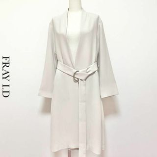 デプレ(DES PRES)の【定価3.5万】FRAY I.D ノーカラー ロング ベルテッド ガウンコート(ロングコート)