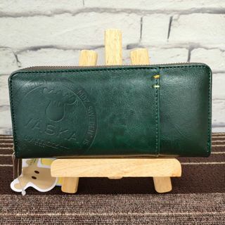 モズ(moz)の★新品★ VASKA by moz カリオン ラウンドファスナー長財布 グリーン(財布)