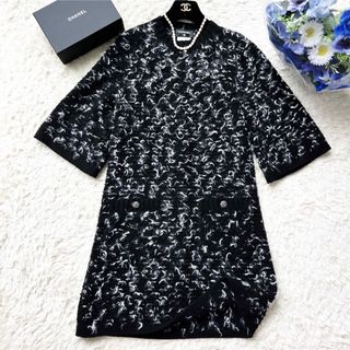 CHANEL - 美品 CHANELシャネル ニット 霜降り カシミヤ モヘア
