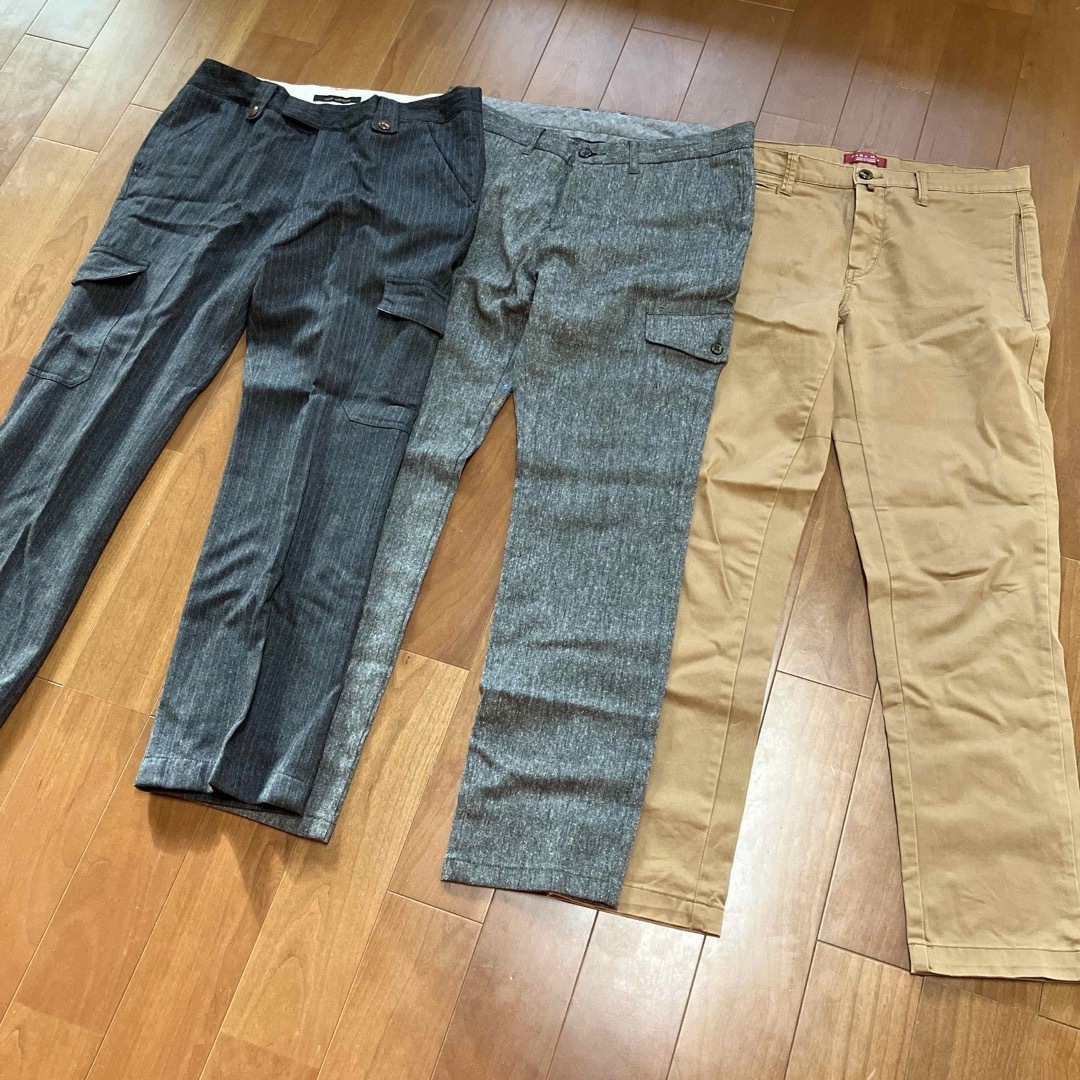 MEN'S BIGI - メンズ ズボン パンツ スラックス 3本セットの通販 by kk ...