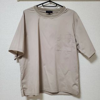 アーバンリサーチ(URBAN RESEARCH)のアーバンリサーチ　メンズ半袖胸ポケット付きTシャツ　ベージュ(シャツ)