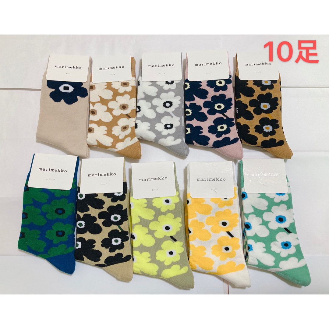 【新品未使用】計10足 marimekko マリメッコ ソックス　靴下