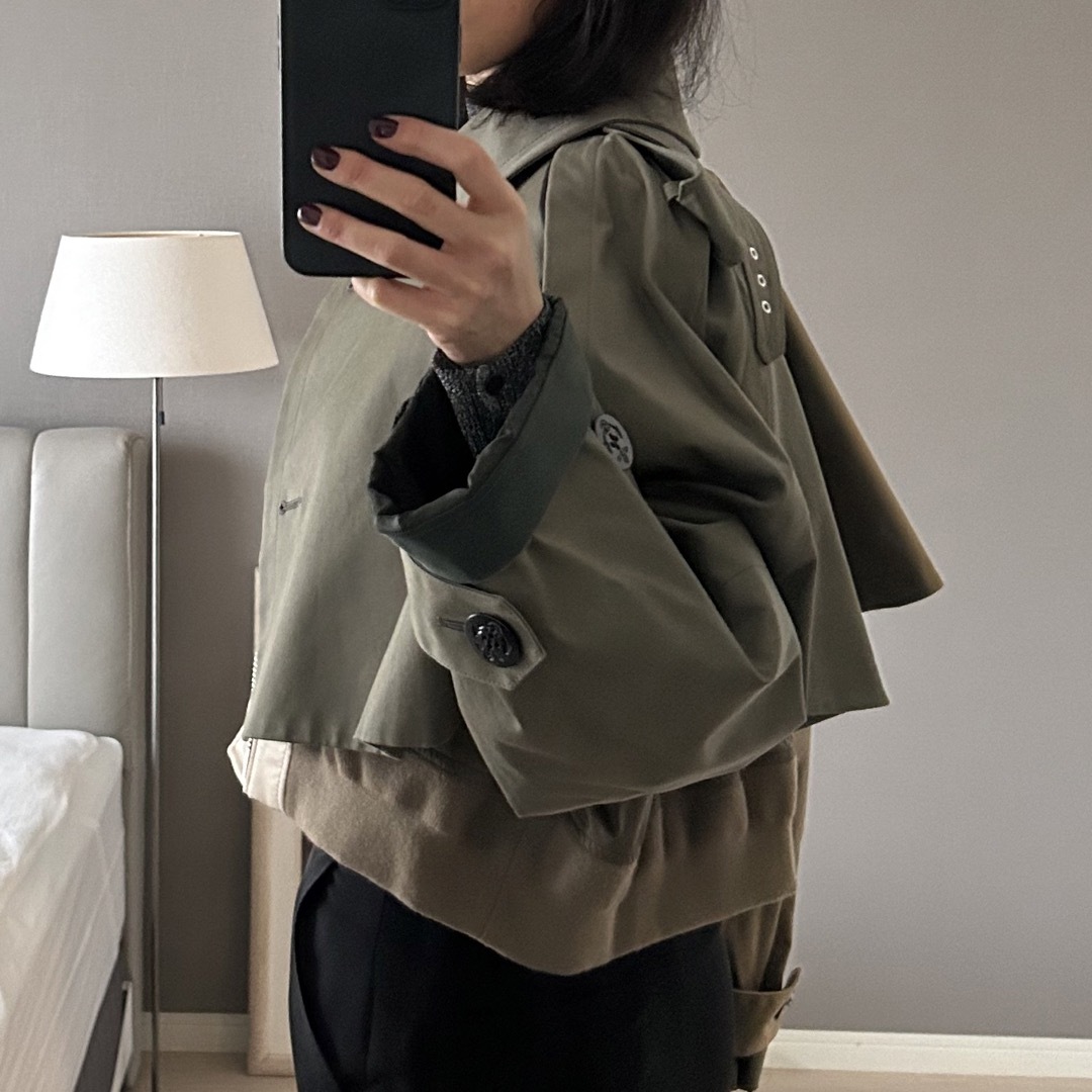 sacai - sacai ショートトレンチの通販 by ジョージア's shop sacai - sacai ショートトレンチの通販 by ジョージア's shop