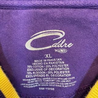 【リンガースウェット、パープル、ビッグ刺繍ロゴ】LSU カレッジロゴ古着90s