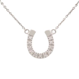 スタージュエリー(STAR JEWELRY)のスタージュエリーネックレス ホースシュー ダイヤモンド ネックレス K18 ホワイトゴールド WG シルバー銀 40900040561(ネックレス)