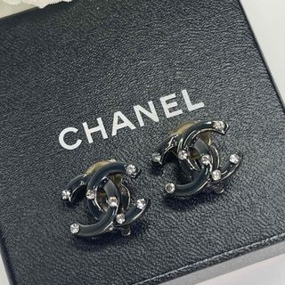 CHANEL シャネル イヤリング ロゴ シルバー ボール型