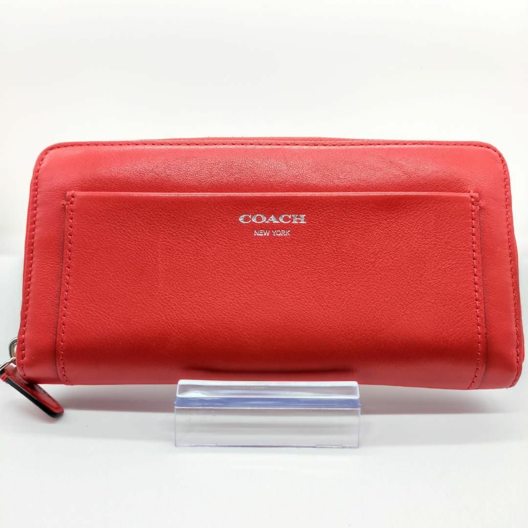 【COACH】　コーチ　ラウンドジップ　長財布　47996