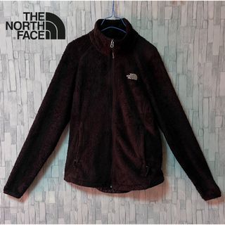 ザノースフェイス(THE NORTH FACE)のノースフェイス ボアフリースジャケット ブラック×ホワイト 刺繍ロゴ (ブルゾン)