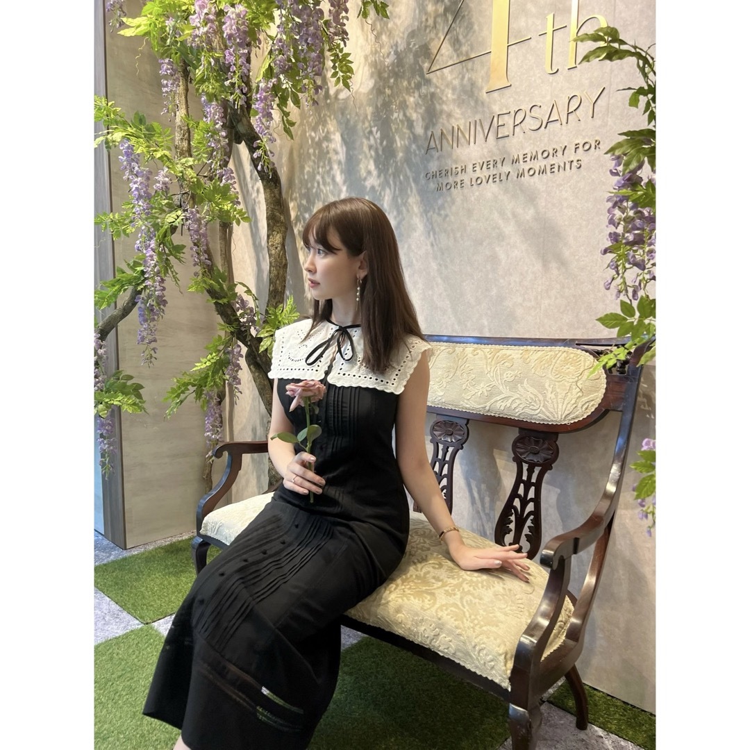 美品herlipto Removable Collar Long Dress S | フリマアプリ ラクマ