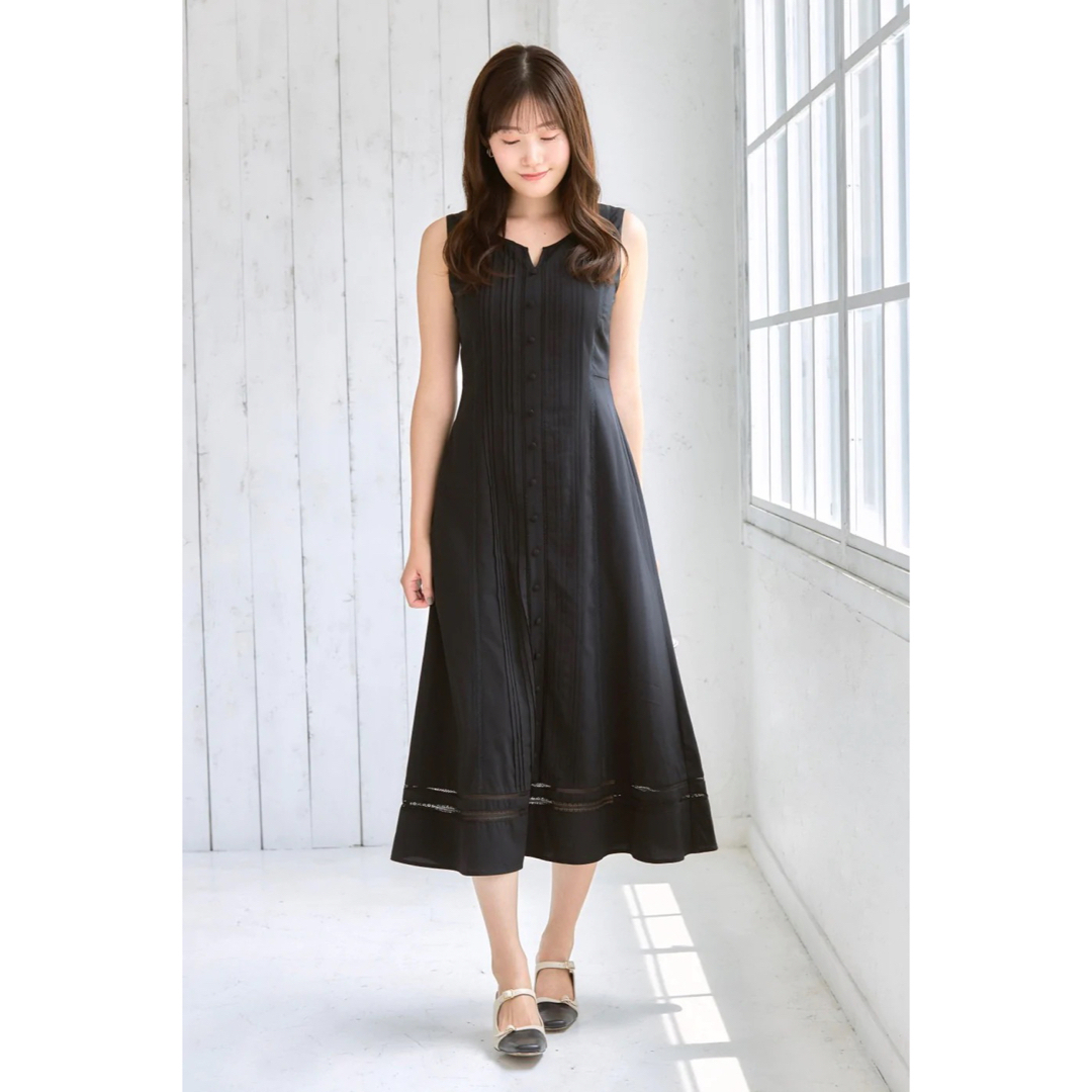 Removable Collar Long Dress herlipto