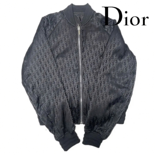 クリスチャンディオール(Christian Dior)のディオールオブリークDior リバーシブル ボンバージャケット　MA1(ダウンジャケット)