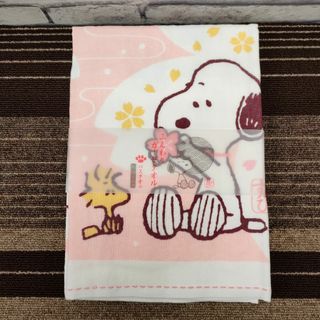 スヌーピー(SNOOPY)の★新品★ スヌーピー ふんわり ガーゼバスタオル おはな(タオル/バス用品)