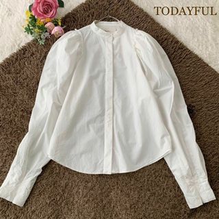 TODAYFUL   トゥデイフル カットオフ パフショルダー シャツ ブラウス