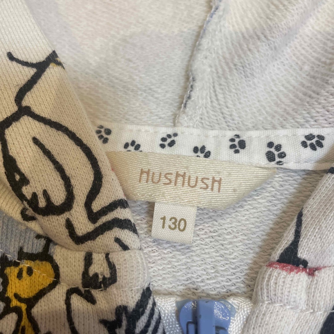 HusHush(ハッシュアッシュ)のパーカー　上着　ジャケット　130cm スヌーピー キッズ/ベビー/マタニティのキッズ服女の子用(90cm~)(ジャケット/上着)の商品写真