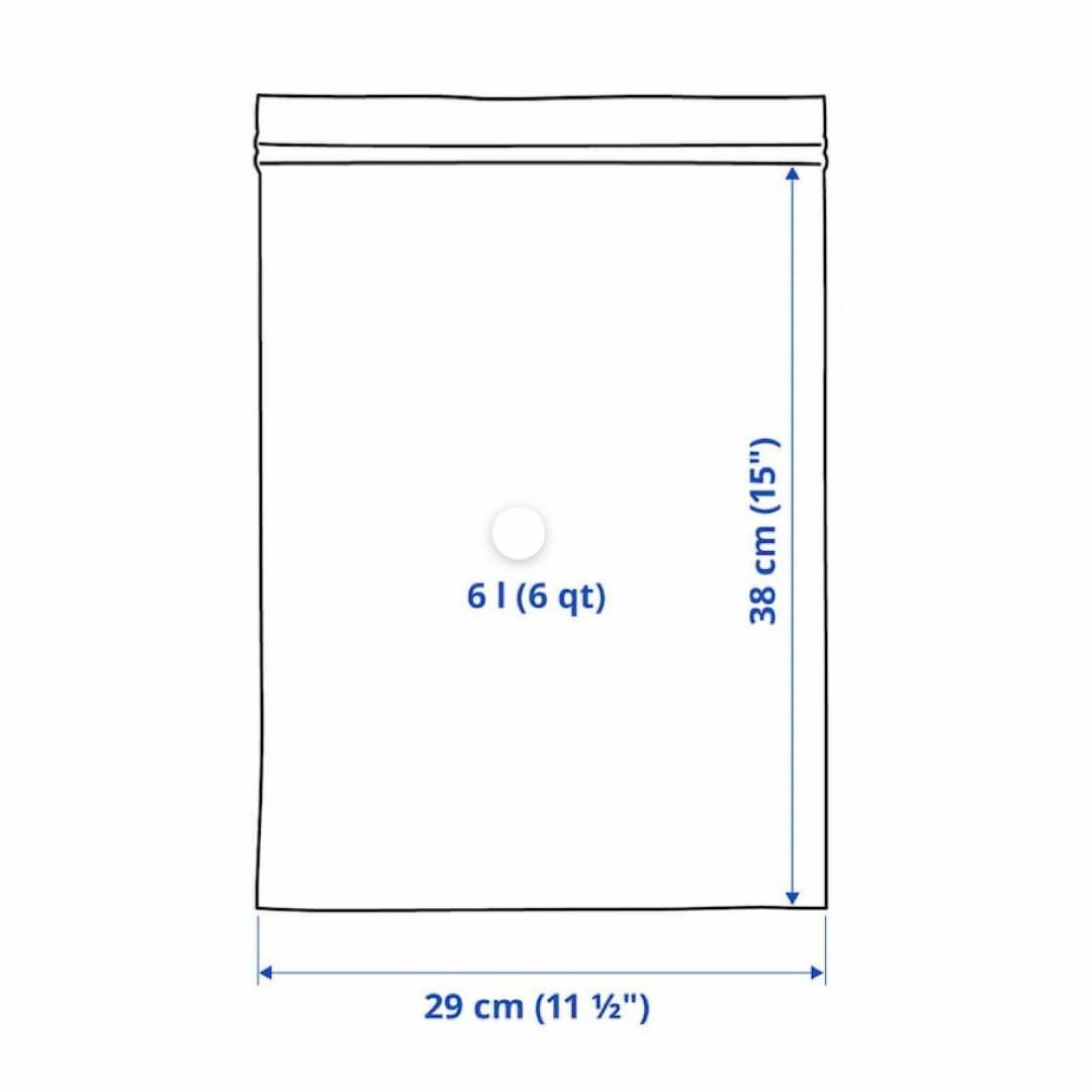 IKEA(イケア)の6ℓ【IKEA】ISTAD イースタード フリーザーバッグ インテリア/住まい/日用品のキッチン/食器(収納/キッチン雑貨)の商品写真