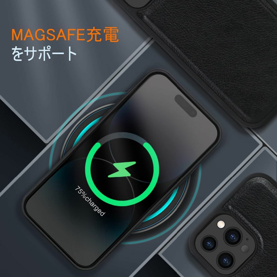 【色:ブラック】Skycase iPhone 14 Pro ケース 6.1インチ 4