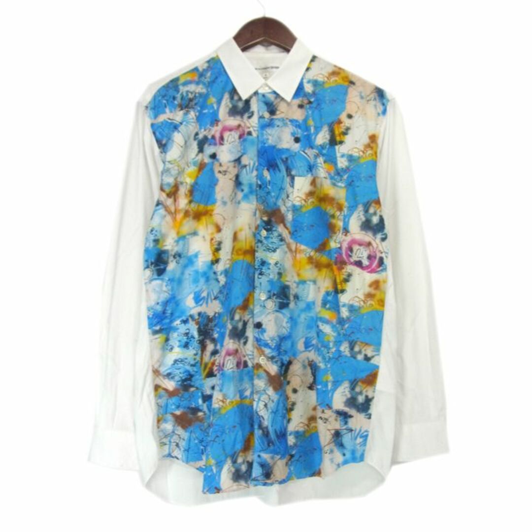 コムデギャルソン シャツ COMME des GARCONS SHIRT × フューチュラ FUTURA ■ 20AW 【 W28006 】 グラフィック プリント 総柄 長袖 シャツ w15562