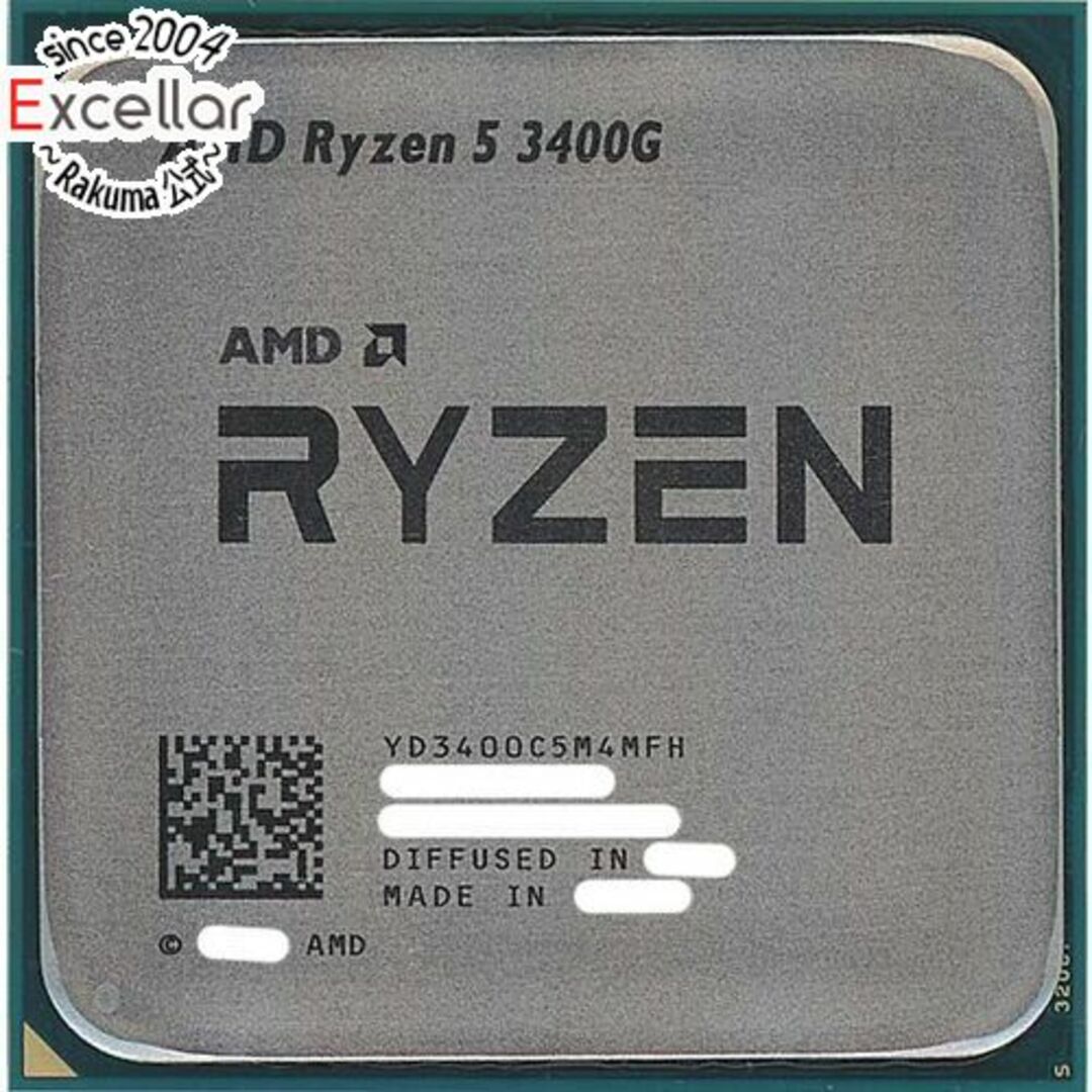 AMD Ryzen 5 3400G YD3400C5M4MFH 3.7GHz SocketAM4 - PCパーツ