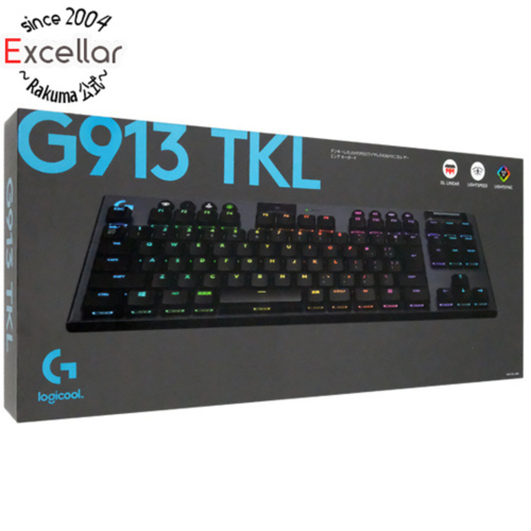 ロジクール　G913 TKL LIGHTSPEED Wireless RGB Mechanical Gaming Keyboard-Linear G913-TKL-LNBK　ブラック　未使用