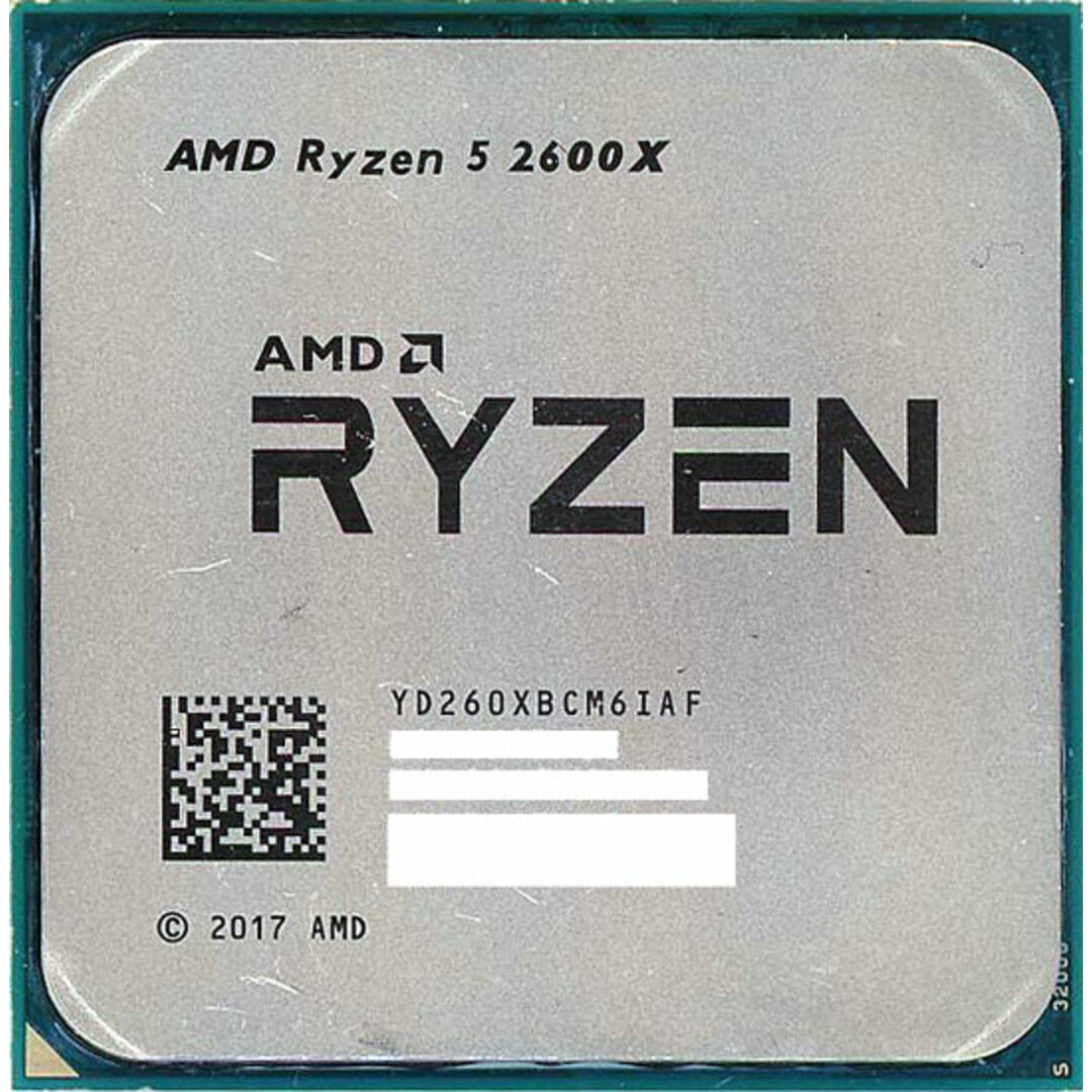 AMD Ryzen 5 2600X CPU本体のみ