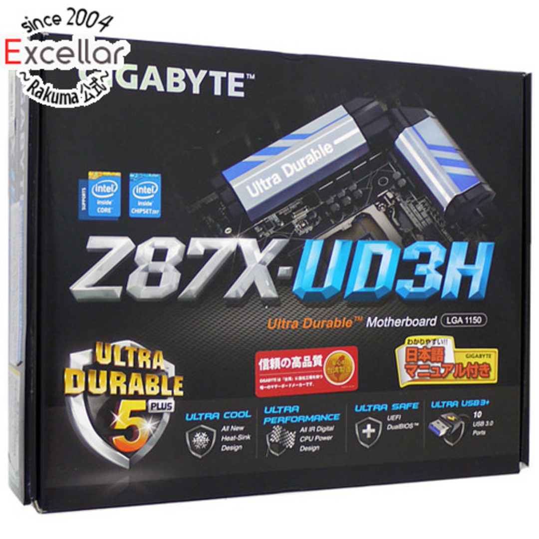 GIGABYTE - GIGABYTE ATXマザーボード GA-Z87X-UD3H Rev.1.1 LGA1150 ... GIGABYTE Z87X-UD3H