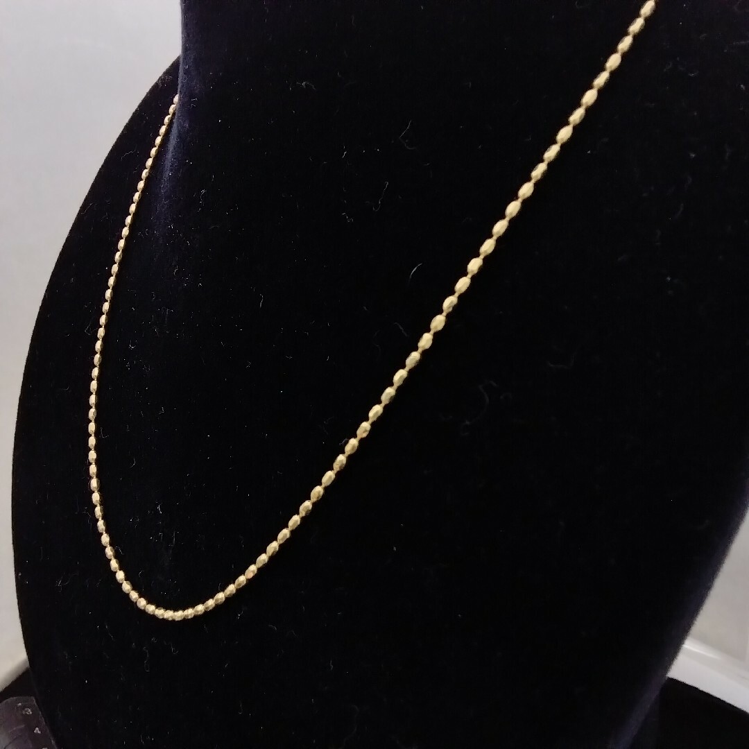 新品k18 45㎝スライド式ネックレス