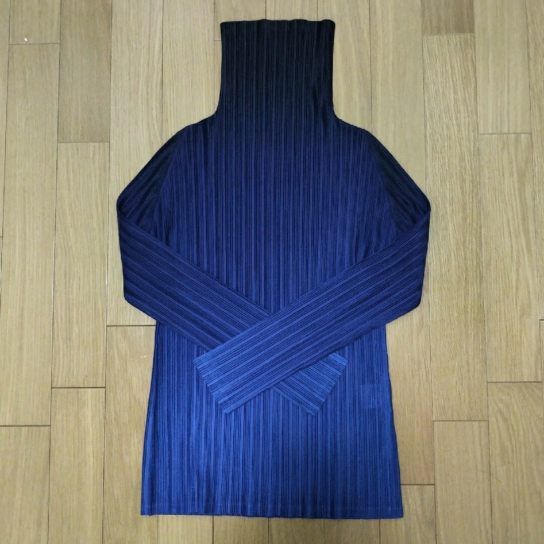 PLEATS PLEASE グラデーション タートルネック カットソー