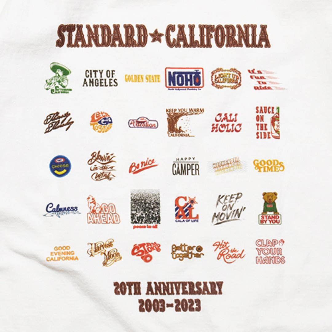 STANDARD CALIFORNIA(スタンダードカリフォルニア)のSD 20th Anniversary Logo T キムタク メンズのトップス(Tシャツ/カットソー(半袖/袖なし))の商品写真