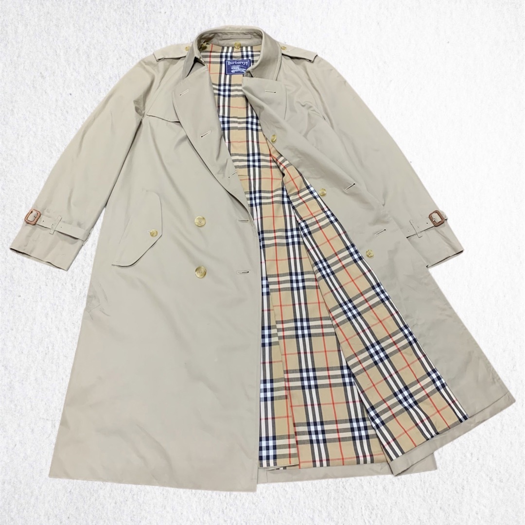 BURBERRY(バーバリー)の希少！バーバリー　トレンチコート　ダブル　2枚襟　着脱ライナー　3way カーキ メンズのジャケット/アウター(トレンチコート)の商品写真