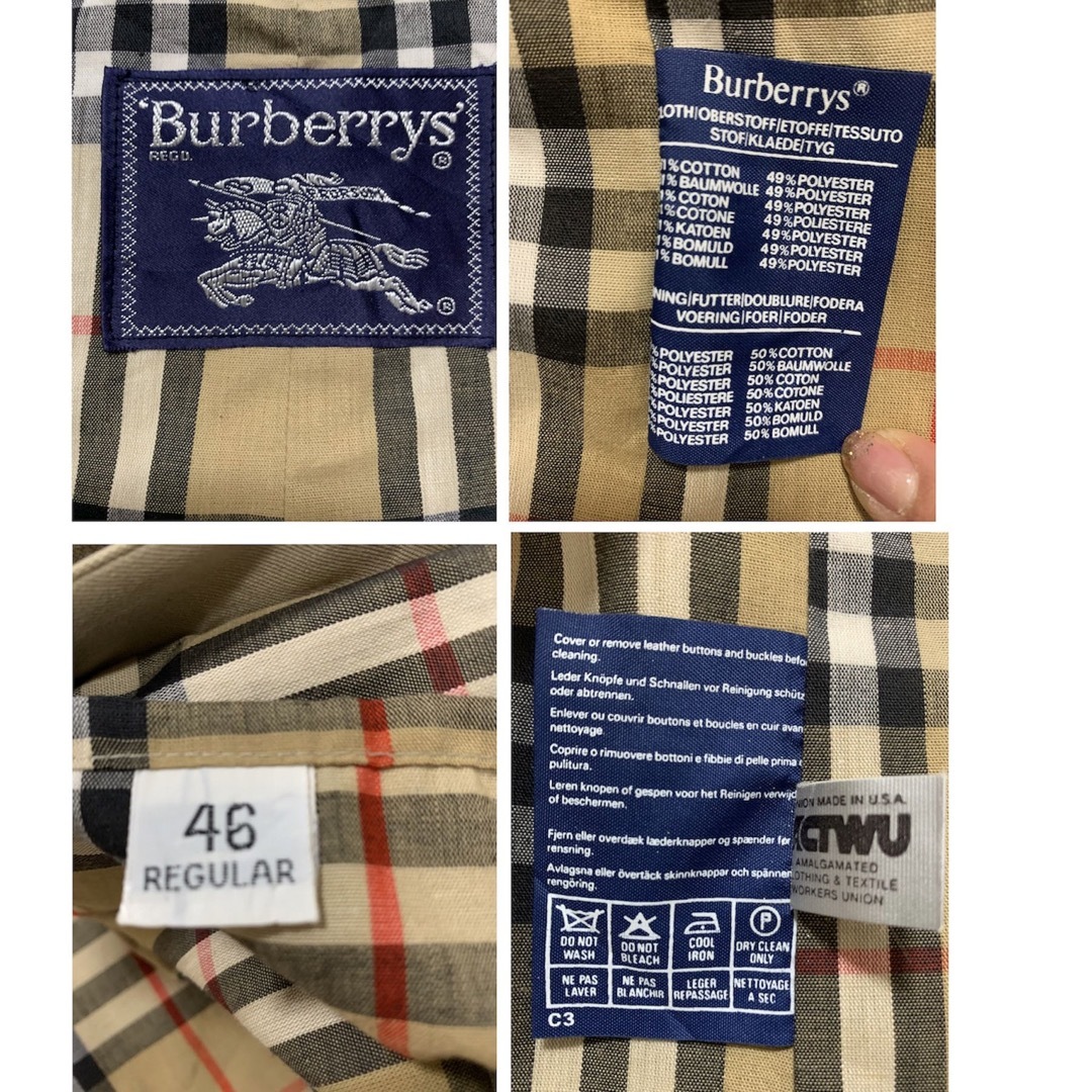 BURBERRY(バーバリー)の希少！バーバリー　トレンチコート　ダブル　2枚襟　着脱ライナー　3way カーキ メンズのジャケット/アウター(トレンチコート)の商品写真