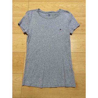 トミーヒルフィガー(TOMMY HILFIGER)のトミーヒルフィガー コットンTシャツ グレー S(Tシャツ(半袖/袖なし))