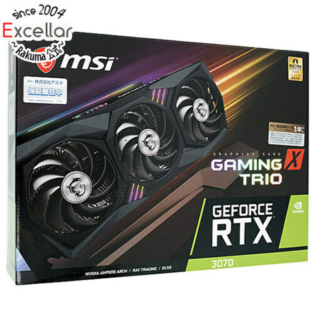 MSI製グラボ　GeForce RTX 3070 GAMING X TRIO　PCIExp 8GB 元箱あり