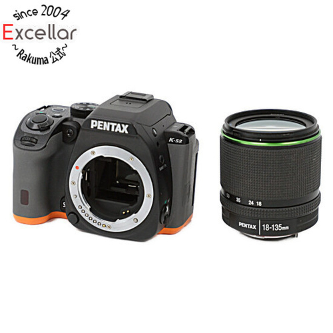 PENTAX - PENTAX 一眼レフ K-S2 18-135WRキット ブラック×オレンジ 元