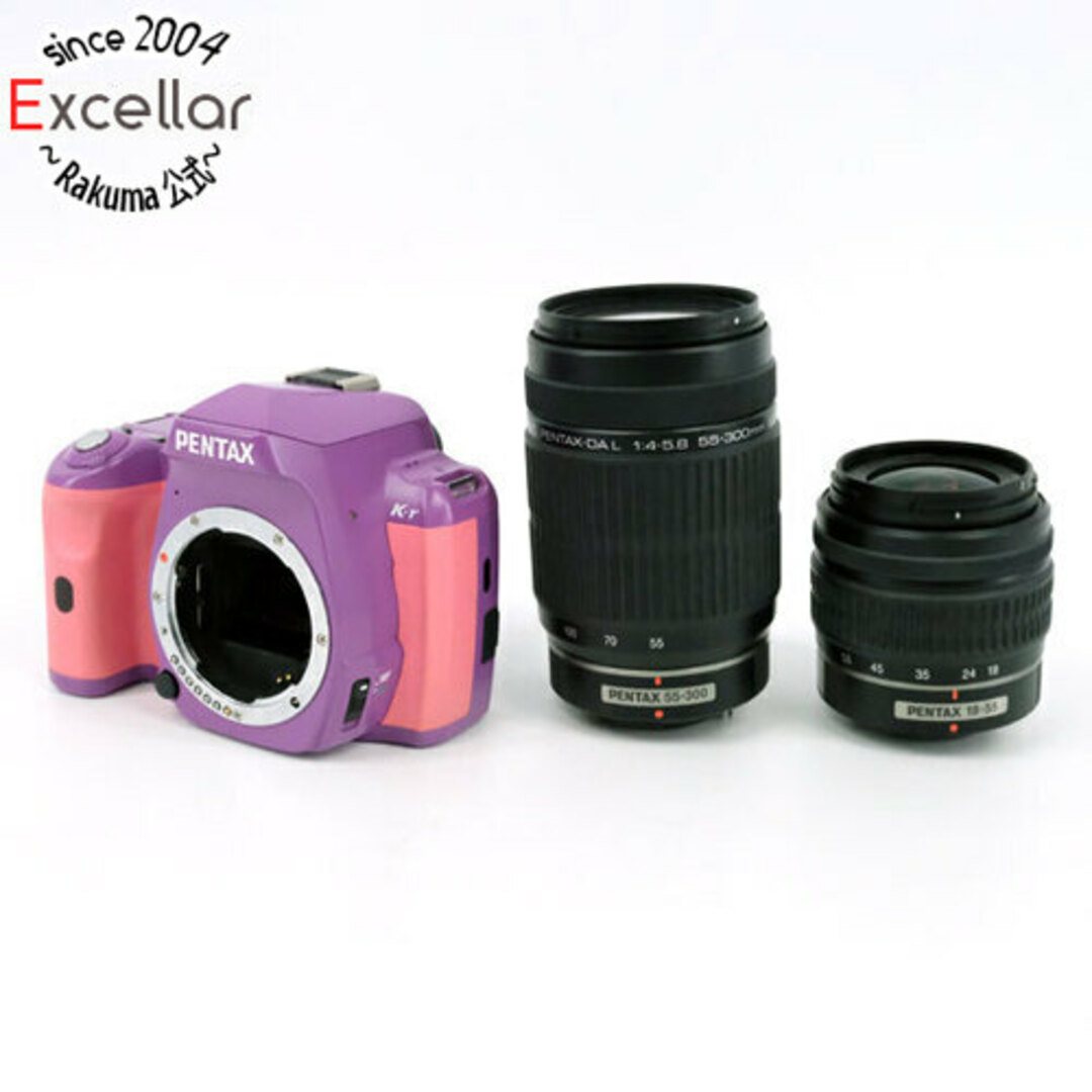 商品状態PENTAX　デジタル一眼レフ Wズームキット K-rWZK　パープル×ピンク