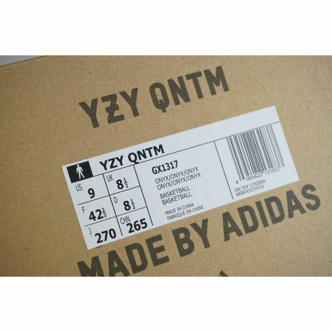 正規美品 adidas YEEZY QNTM オニキス スニーカー629N▲