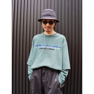 ジエダ(Jieda)のdairiku レイヤードTシャツ　Hollywood グリーン(Tシャツ/カットソー(七分/長袖))