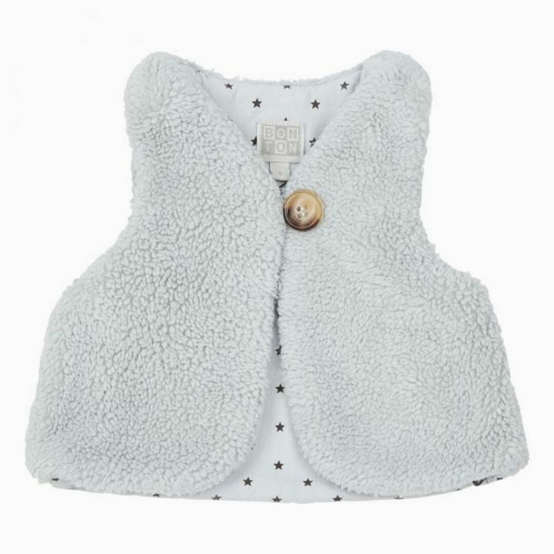 Bonpoint - SALE BONTON 定番ベスト　ブルーグレー　T2　新品