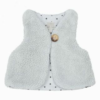 ボンポワン(Bonpoint)のSALE BONTON 定番ベスト　ブルーグレー　T2　新品(ジャケット/上着)