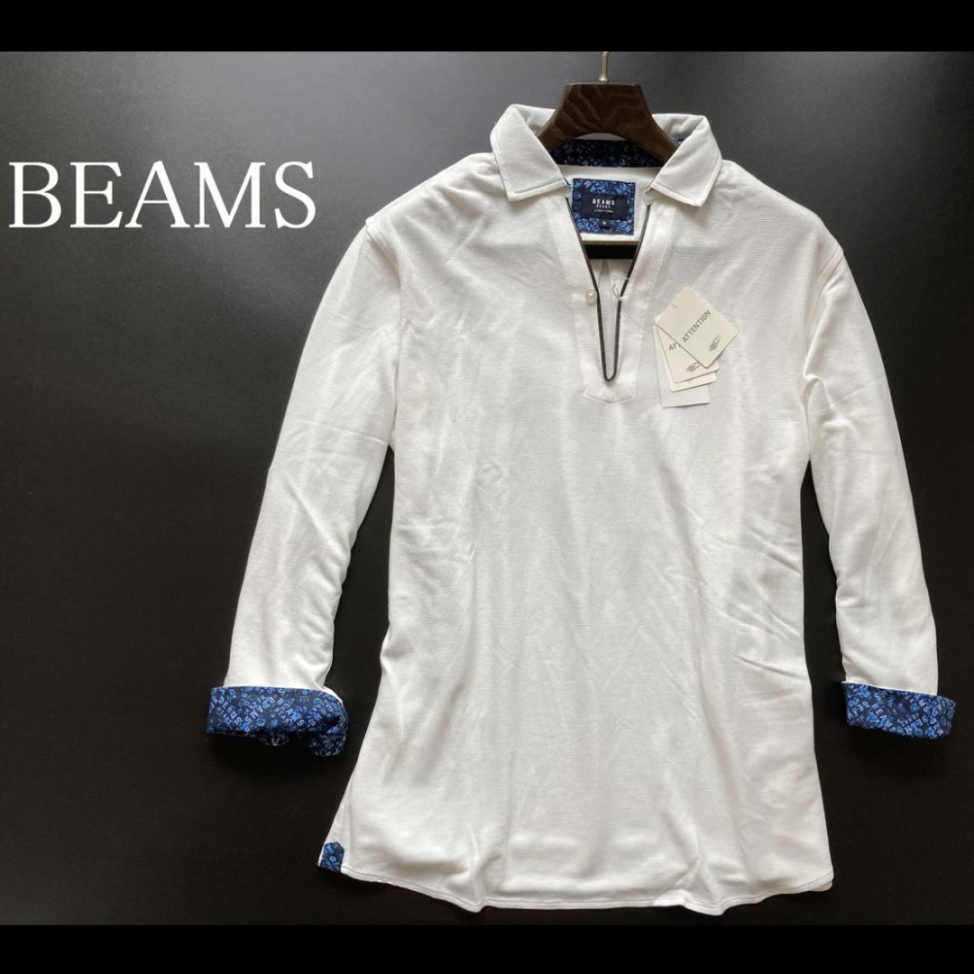 BEAMS - 新品ビームスBEAMS プルオーバーシャツ フェイクレザー