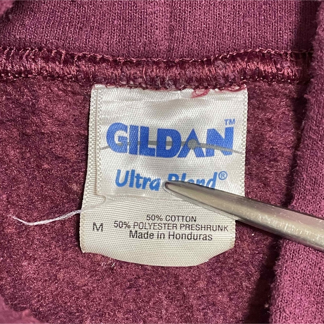 GILDAN(ギルタン)のGILDAN ロゴ プリント パーカー フーディー プルオーバー スウェット M メンズのトップス(パーカー)の商品写真